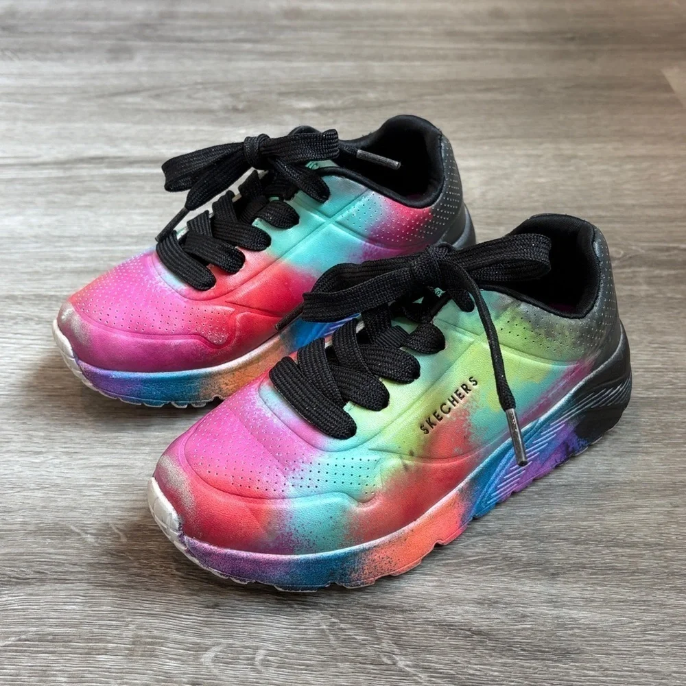 Sketchers tie dye kids sneakers